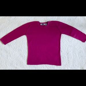 Old Navy Hot Pink Pullover Long Sleeve Sweater